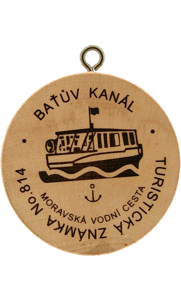 Turistická známka no. 814 - Baťův kanál